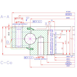 Łożysko o średnicy zewnętrznej 1084 mm - 9I-1B30-0990-0169-1